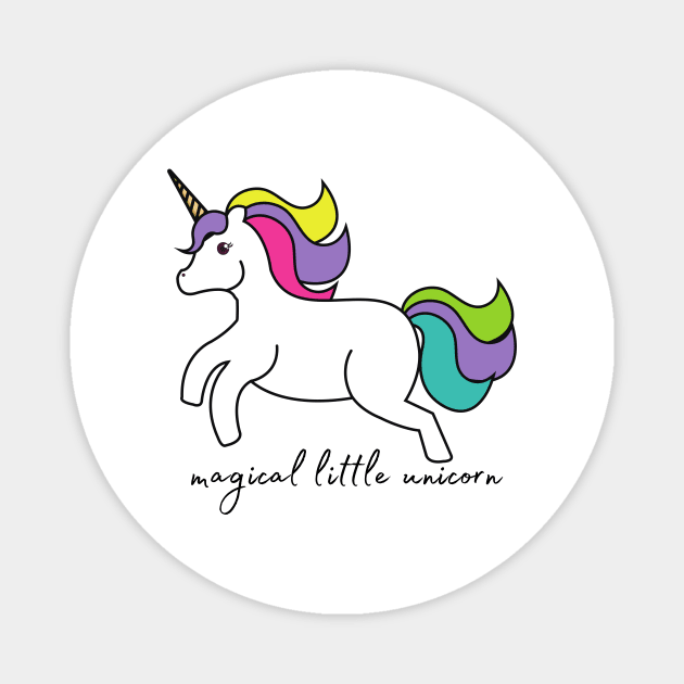 Magical Little Unicorn Magnet by Vegan Squad